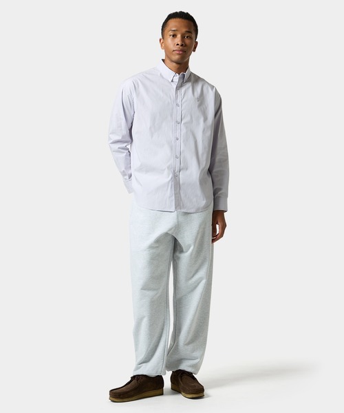 HUF(ハフ)の「MEGABLAST STRIPE LS SHIRT(シャツ/ブラウス・メンズ・ライトパープル/ライトブルー・M/L/XL/XXL/S)」の11枚目の写真