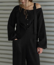 WILLFULLY | volume sleeve boatneck simple cardigan(カーディガン/ボレロ)