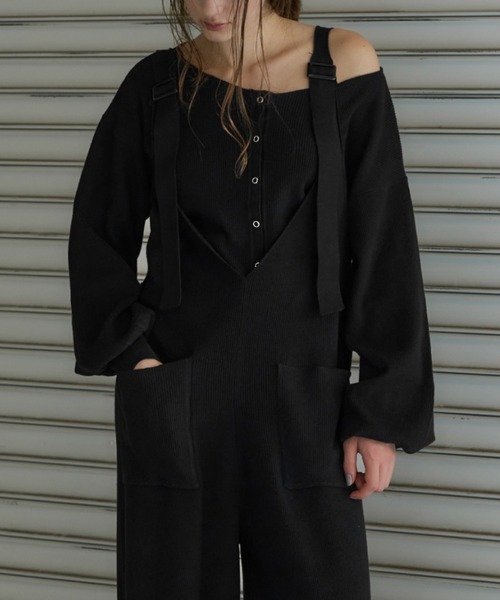 volume sleeve boatneck simple cardigan