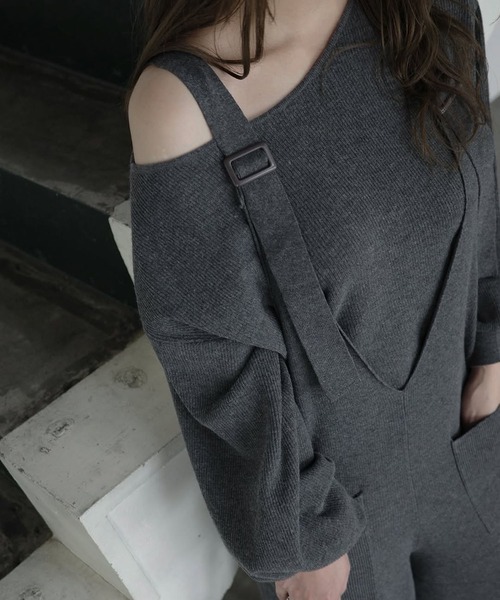 WILLFULLY（ウィルフリー）の「volume sleeve boatneck simple cardigan（カーディガン/ボレロ・レディース・ブラウン/チャコール/ブラック・FREE）」の12枚目の写真