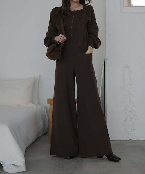 WILLFULLY（ウィルフリー）の「volume sleeve boatneck simple cardigan（カーディガン/ボレロ・レディース・ブラウン/チャコール/ブラック・FREE）」の20枚目の写真