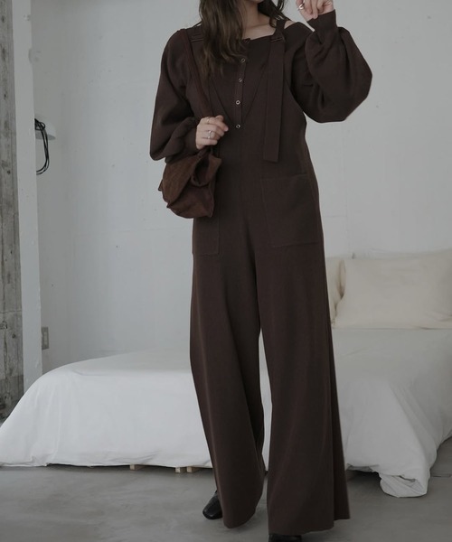 WILLFULLY（ウィルフリー）の「volume sleeve boatneck simple cardigan（カーディガン/ボレロ・レディース・ブラウン/チャコール/ブラック・FREE）」の21枚目の写真