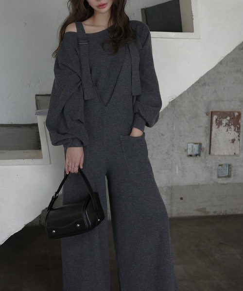 WILLFULLY（ウィルフリー）の「volume sleeve boatneck simple cardigan（カーディガン/ボレロ・レディース・ブラウン/チャコール/ブラック・FREE）」の4枚目の写真