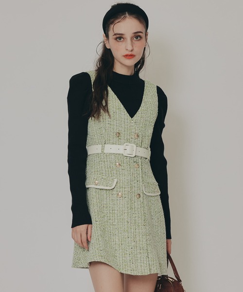 REDYAZEL（レディアゼル）の「パワショルボトルネックニットトップス（ニット/セーター・レディース・ブラック/ホワイト/レッド/ブラウン・FREE）」の12枚目の写真