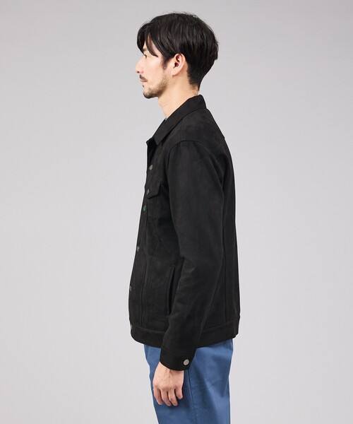 ABAHOUSE GRAY（アバハウスグレイ）の「【スエードライク】トラッカー ジャケット（ブルゾン・メンズ・グレイッシュベージュ/ライトブラウン/ブラック・46/48/50）」の5枚目の写真