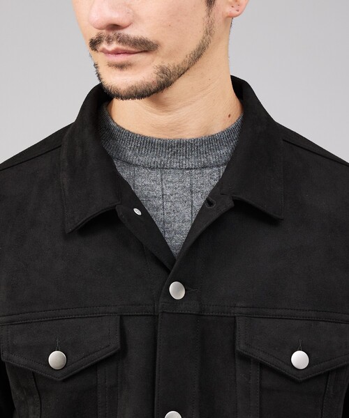 ABAHOUSE GRAY（アバハウスグレイ）の「【スエードライク】トラッカー ジャケット（ブルゾン・メンズ・グレイッシュベージュ/ライトブラウン/ブラック・46/48/50）」の7枚目の写真