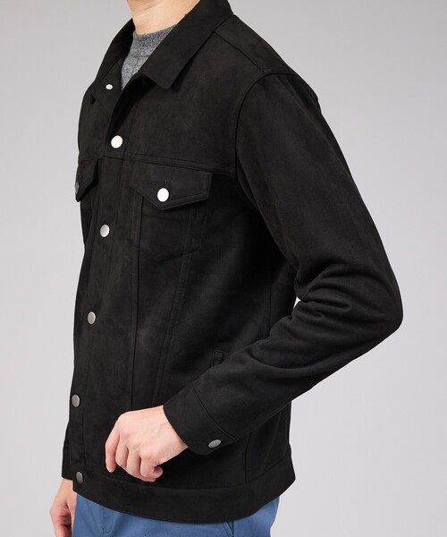 ABAHOUSE GRAY（アバハウスグレイ）の「【スエードライク】トラッカー ジャケット（ブルゾン・メンズ・グレイッシュベージュ/ライトブラウン/ブラック・46/48/50）」の8枚目の写真