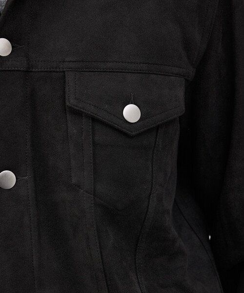 ABAHOUSE GRAY（アバハウスグレイ）の「【スエードライク】トラッカー ジャケット（ブルゾン・メンズ・グレイッシュベージュ/ライトブラウン/ブラック・46/48/50）」の11枚目の写真