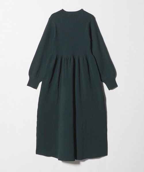 12ゲージ ギャザー リブニットワンピース ‐ウォッシャブル‐＜A DAY IN