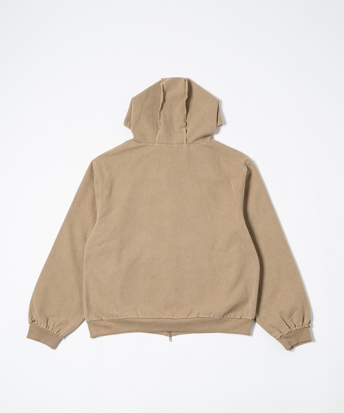 セール】Aged Duck Cropped Double-Zip Hoodie / エイジドダック