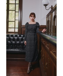 ワンピース Her lip to Noemie Floral Zip-Up Dres ワンピース Her lip to Noemie Floral Zip-Up Dres Noemie