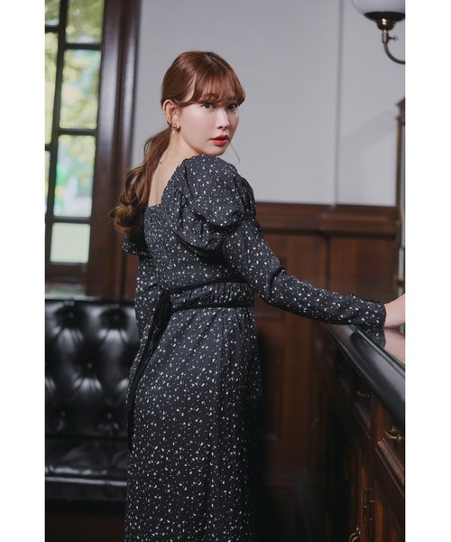 Capucine Bloom Sleeve Chiffon Dress（ワンピース）｜Her lip to