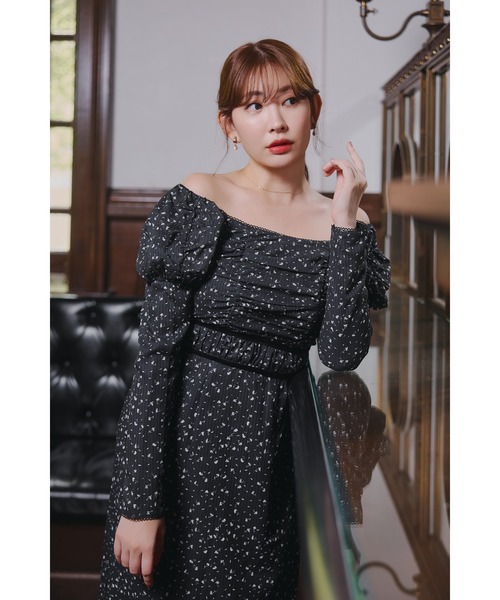 Capucine Bloom Sleeve Chiffon Dress（ワンピース）｜Her lip to