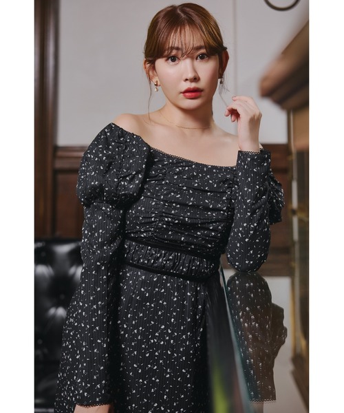 ワンピース Capucine Bloom Sleeve Chiffon Dress Capucine Bloom Sleeve Chiffon Dress