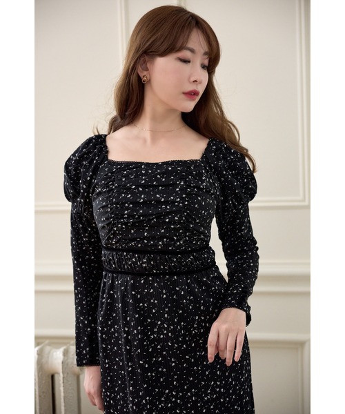 ワンピース HLT Capucine Bloom Sleeve Chiffon Dress Capucine Bloom Sleeve Chiffon Dress（ワンピース）｜Her lip to