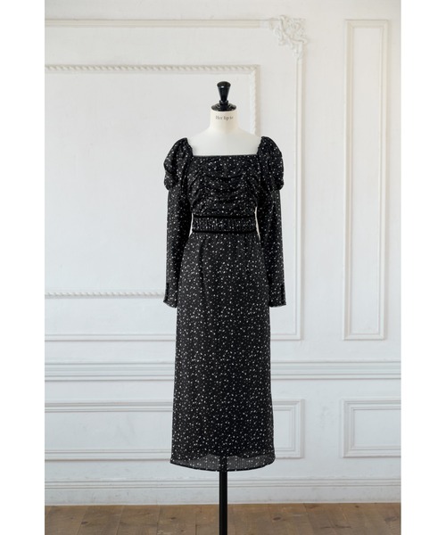 Capucine Bloom Sleeve Chiffon Dress（ワンピース）｜Her lip to