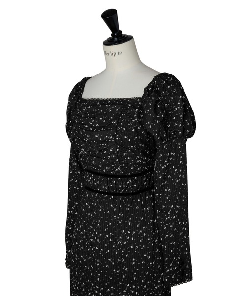 Capucine Bloom Sleeve Chiffon Dress（ワンピース）｜Her lip to