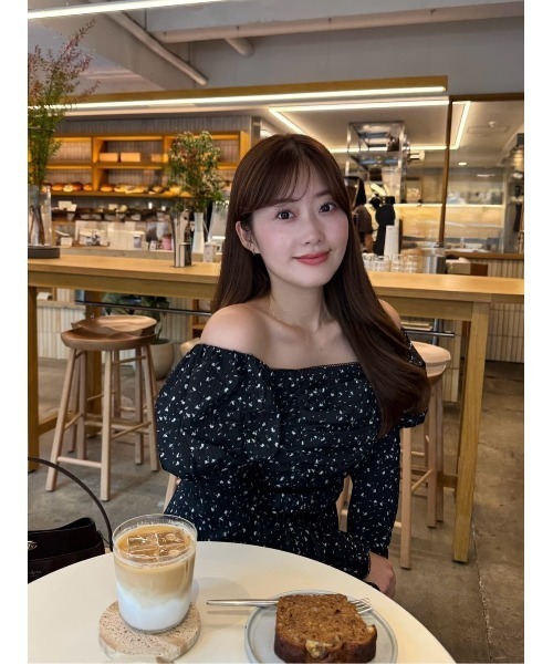 Capucine Bloom Sleeve Chiffon Dress（ワンピース）｜Her lip to