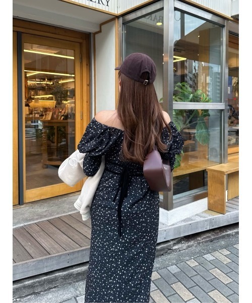 Capucine Bloom Sleeve Chiffon Dress（ワンピース）｜Her lip to