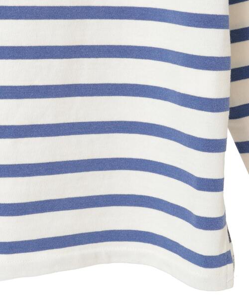 CURRENTAGE(カレンテージ)の「Pearly king&Queen basque shirt(Tシャツ/カットソー・メンズ・ホワイト×ブルー/ネイビー×ホワイト・3)」の6枚目の写真