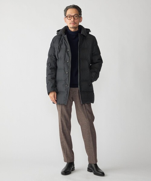 SHIPS: ウール 河田ダウン ピーコート（ダウンジャケット/コート