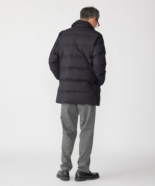 SHIPS（シップス）の「SHIPS: ウール 河田ダウン ピーコート（ダウンジャケット/コート・メンズ・チャコールグレー/ブラック/ネイビー・SMALL/MEDIUM/LARGE/X-LARGE）」の8枚目の写真