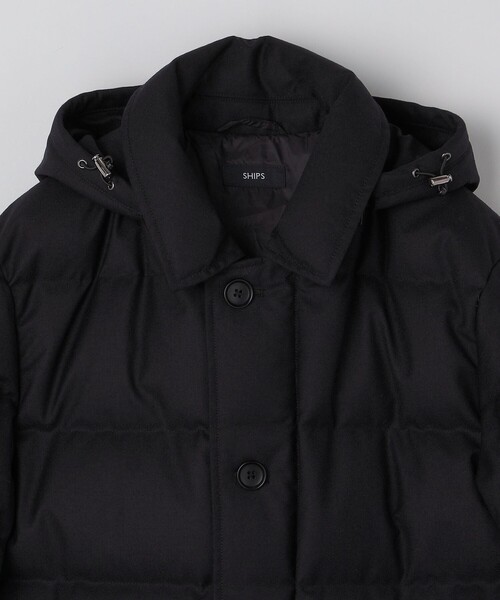 SHIPS（シップス）の「SHIPS: ウール 河田ダウン ピーコート（ダウンジャケット/コート・メンズ・チャコールグレー/ブラック/ネイビー・SMALL/MEDIUM/LARGE/X-LARGE）」の21枚目の写真