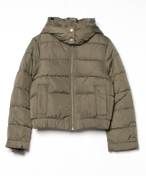 BANANA REPUBLIC FACTORY STORE（バナナリパブリック ファクトリーストア）の「BANANA REPUBLIC FACTORY STORE　　ショート フーデッド パファージャケット（ダウンジャケット/コート・レディース・ブラック/オリーブ・XS/S/M/L）」の6枚目の写真