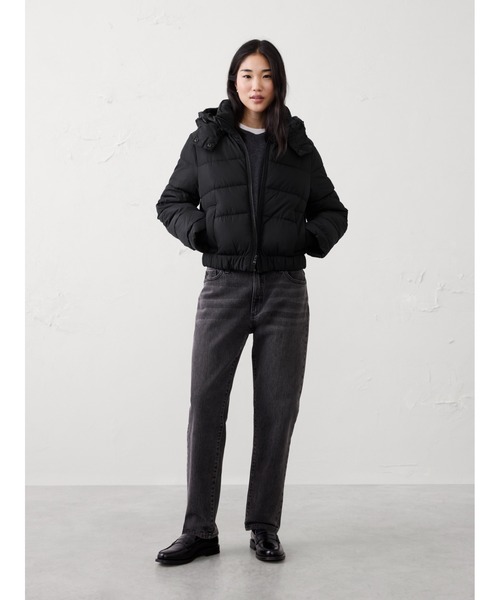 セール】BANANA REPUBLIC FACTORY STORE ショート フーデッド パファー