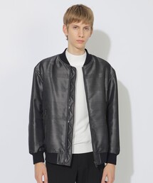 新品 ブラックレーベルクレストブリッジ 軽量ブルゾンジャケット ジャージLグレー BLACK LABEL CRESTBRIDGE（ブラックレーベル・クレストブリッジ