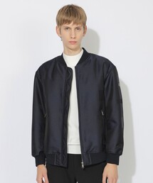 【美品】ブラックレーベルクレストブリッジ ブルゾン ジャケット MA-1 M ブラックレーベルクレストブリッジ BLACK LABEL CRESTBRIDGE