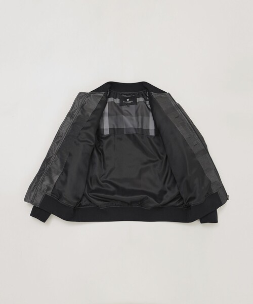 BLACK LABEL CRESTBRIDGE（ブラックレーベル・クレストブリッジ）の「【WEB限定】シャドーチェックパデッドMA-1（ブルゾン・メンズ・ネイビー/グレー系その他・M/L/XL）」の5枚目の写真