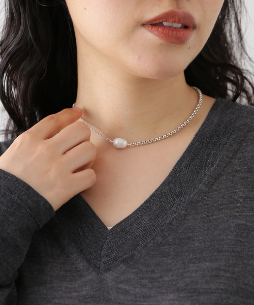 IENA（イエナ）の「PHILIPPE AUDIBERT/フィリップ・オーディベール COXS5750  pearl neckla ネックレス（ネックレス・レディース・シルバー・FREE）」の8枚目の写真