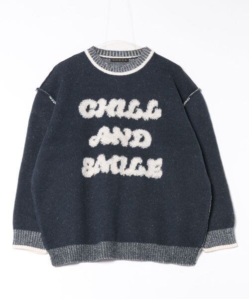 GORGE（ゴージ）の「《ロゴサガラ×バイカラーデザイン》レディース ニットプルオーバー 秋冬（ニット/セーター・レディース・アイボリー/ボルドー/ネイビー・F）」の18枚目の写真