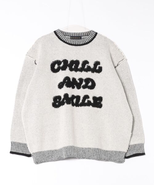 GORGE（ゴージ）の「《ロゴサガラ×バイカラーデザイン》レディース ニットプルオーバー 秋冬（ニット/セーター・レディース・アイボリー/ボルドー/ネイビー・F）」の19枚目の写真