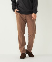 markaware ブラウン コーデュロイ スラックス MAN ワンタックコーデュロイパンツ チョコブラウン - FIELDERS | 60