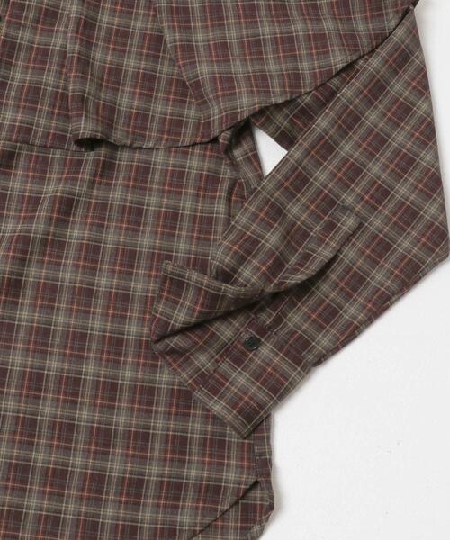 URBAN RESEARCH DOORS（アーバンリサーチドアーズ）の「チェックケープフリルブラウス（シャツ/ブラウス・レディース・ブラック/ブラウン・MEDIUM）」の15枚目の写真