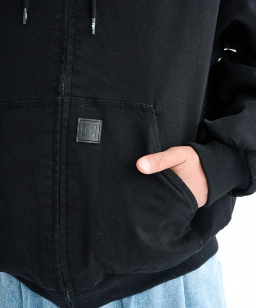 DC SHOES（ディーシーシューズ）の「25 PADDED HOOD JACKET/DCジップアップフーディーブルゾン（ブルゾン・メンズ・ライトインディゴブルー/ブラック系その他/ブラック/ブラック系その他2・MEDIUM/LARGE/X-LARGE）」の8枚目の写真