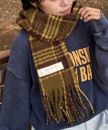 CIAOPANIC TYPY | 【UNISEX】チェック柄フリンジマフラー(マフラー)