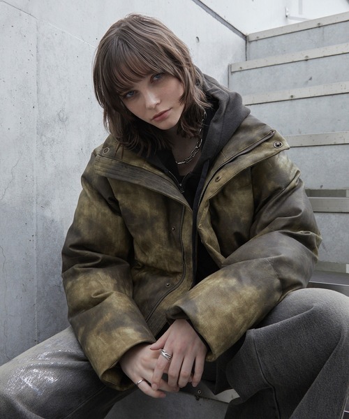 【Spielio】ヴィンテージライク合皮ブルゾン Spielio（シュピーリオ）の「【Spielio】vintage like blouson