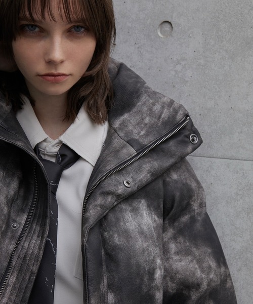 Spielio】Vintage like high neck padded jacket / ヴィンテージライク