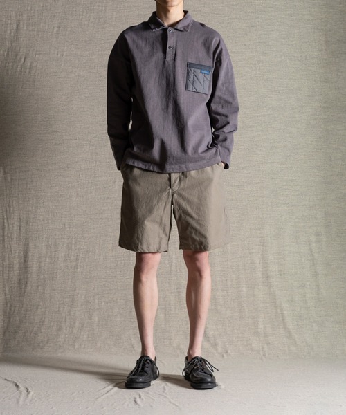日本製・長袖ポロシャツ 】Jackman X Lavenham Dotsume Pocket LS Polo