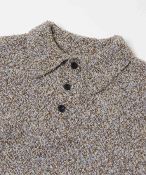 ITEMS URBANRESEARCH（アイテムズ アーバンリサーチ）の「ネップミックスポロニット（ニット/セーター・レディース・グレー/ピンク/ブラウン・FREE）」の11枚目の写真