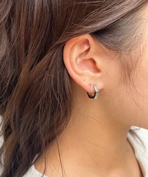 MINI Hexagon pierce/【ハワイアンジュエリー】【サージカルステンレス】【金属アレルギー対応】【IRIEBEACH / アイリービーチ】つけっぱなしOK