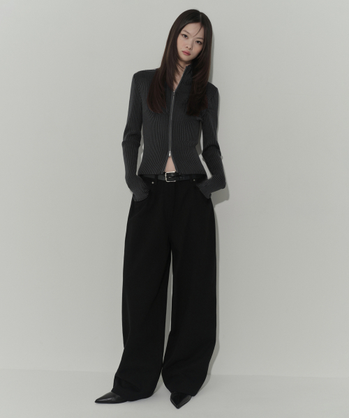 MUSINSA STANDARD WOMAN（ムシンサスタンダードウーマン）の「ウィメンズコットンエクストラワイドパンツ[ブラック]（その他パンツ・レディース・その他・27/28/29/30/24/25/26）」の3枚目の写真