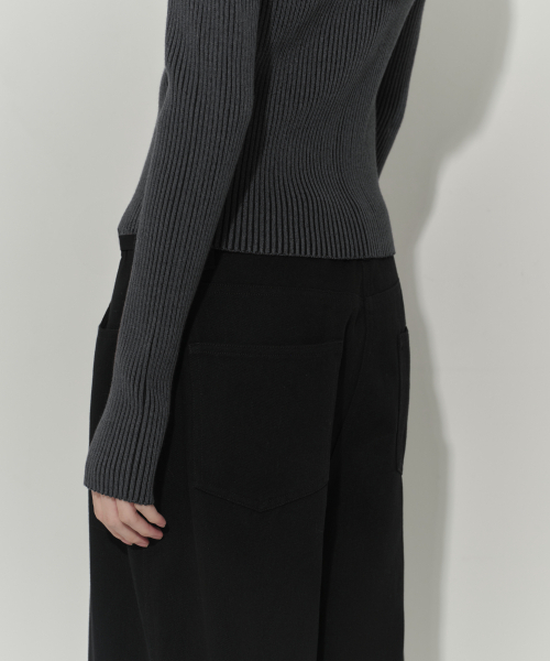 MUSINSA STANDARD WOMAN（ムシンサスタンダードウーマン）の「ウィメンズコットンエクストラワイドパンツ[ブラック]（その他パンツ・レディース・その他・27/28/29/30/24/25/26）」の8枚目の写真