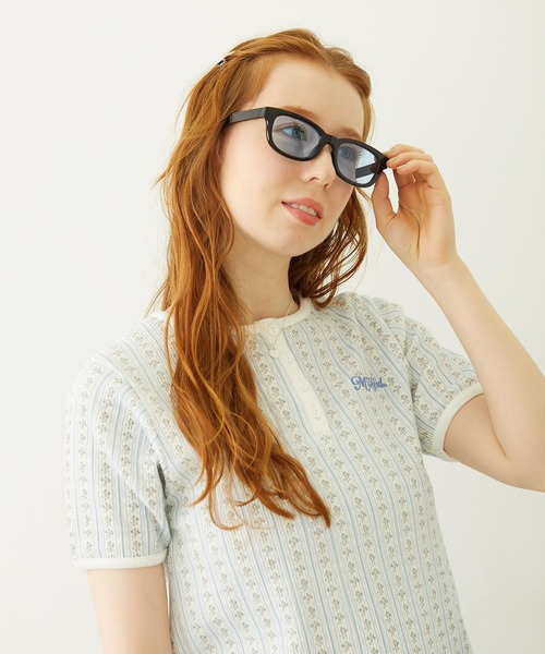 MILKFED.(ミルクフェド)の「MILKFED. LOGO SQUARE SUNGLASSES(サングラス・レディース・ブラック/グレー/ブルー・ONE SIZE)」の6枚目の写真