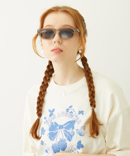 MILKFED.(ミルクフェド)の「MILKFED. LOGO SQUARE SUNGLASSES(サングラス・レディース・ブラック/グレー/ブルー・ONE SIZE)」の19枚目の写真