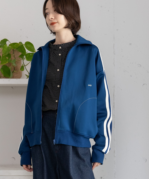 POU DOU DOU（プードゥドゥ）の「pdd刺繍トラックジャケット（その他アウター・レディース・ブルー/レッド/ベージュ・M）」の7枚目の写真