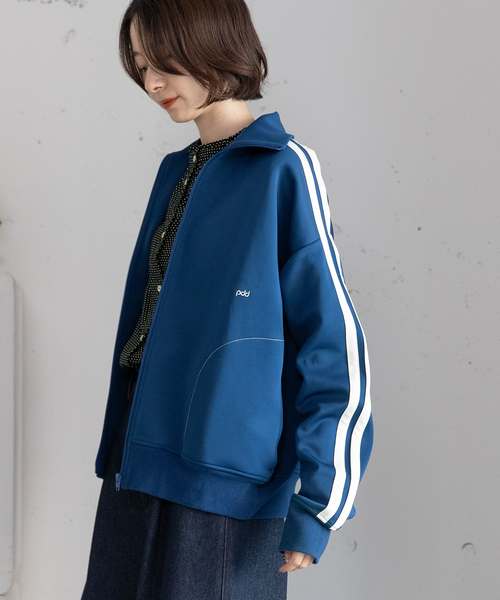 POU DOU DOU（プードゥドゥ）の「pdd刺繍トラックジャケット（その他アウター・レディース・ブルー/レッド/ベージュ・M）」の8枚目の写真